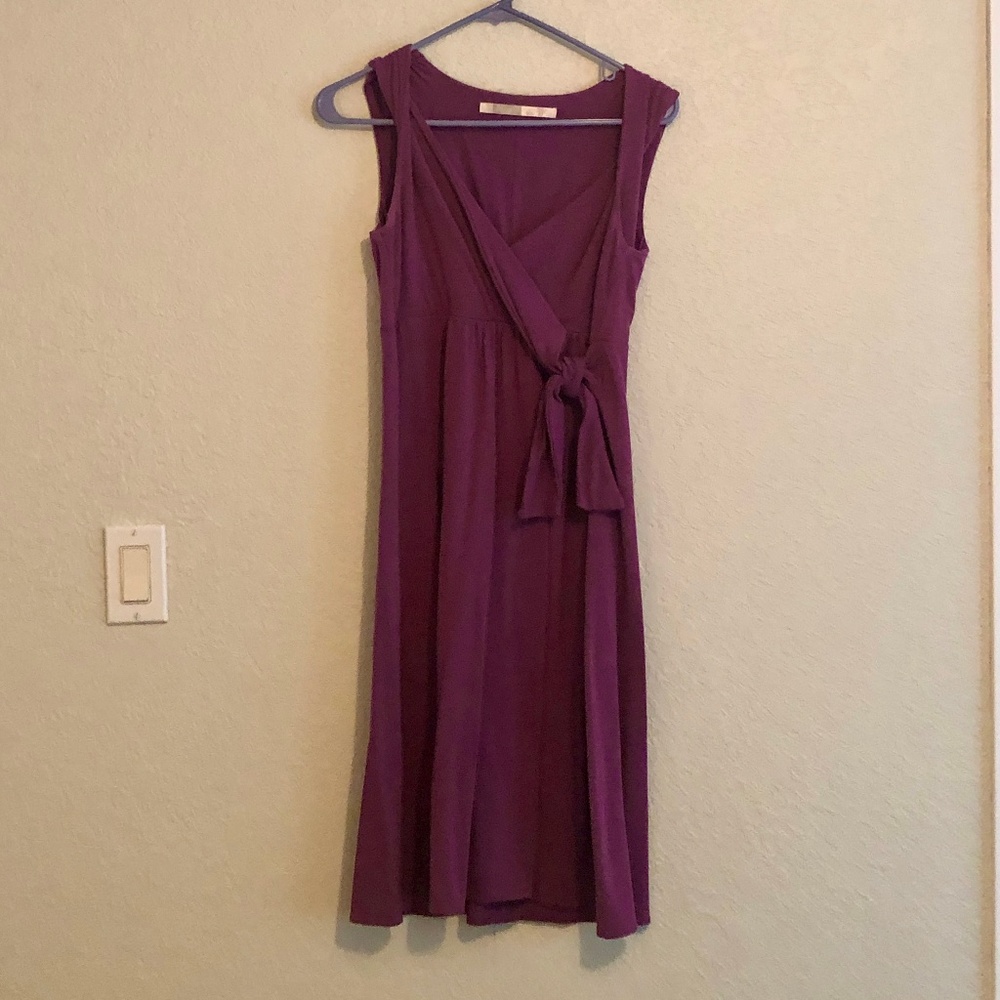 Athleta Knit Tie Wrap Dress with Twisted Shoulder